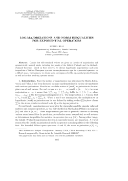 log-majorizations and norm inequalities for exponential operators