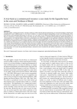 A river basin as a common-pool resource: a case study for the
