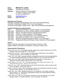 Michael R. Landry - Marine summer course