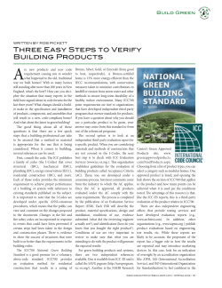 Three Easy Steps to Verify Building Products