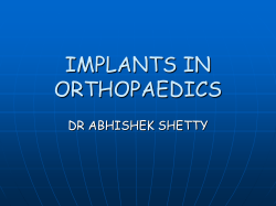 implants in orthopaedics