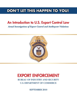 BIS export enforcement pages 2010.qxd