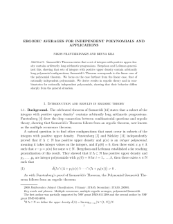 ERGODIC AVERAGES FOR INDEPENDENT POLYNOMIALS AND