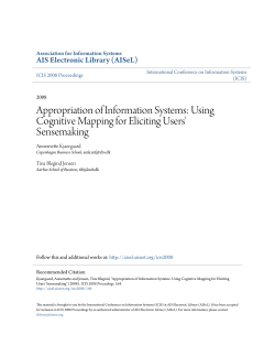 Using Cognitive Mapping for Eliciting Users` Sensemaking