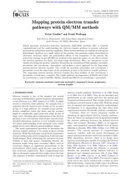 Mapping protein electron transfer pathways with QM/MM methods