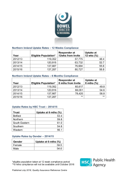 Factsheet 1: Uptake Rates