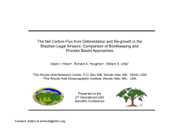 The Net Carbon Flux from Deforestation and Re-growth in the