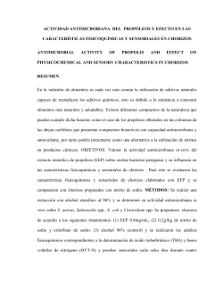 ACTIVIDAD ANTIMICROBIANA EVALUACI&Oacute;N DEL EFECTO DE