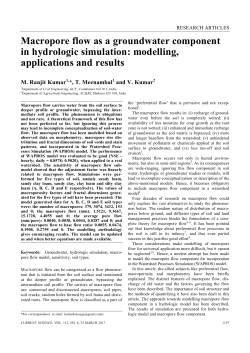 Macropore flow as a groundwater component in