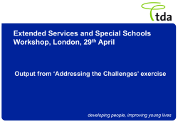 Addressing the Challenges - Lancashire County Council