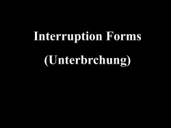 Interruption