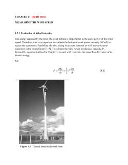 Chapter 11 Measuring the wind speed