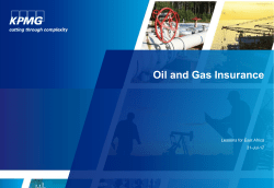 KPMG - Oil and Gas Insurance Conference