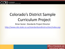 Office of Standards and Instructional Support