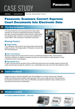 Panasonic Scanners Convert Supreme Court Documents into