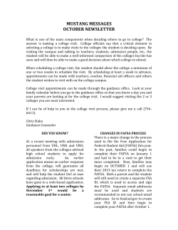October Mustang Message - Silver Lake Public Schools