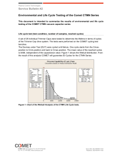 SB-42 Environmental and Life Cycle Testing of the
