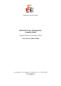 Basinwide Water Management: A Spatial Model