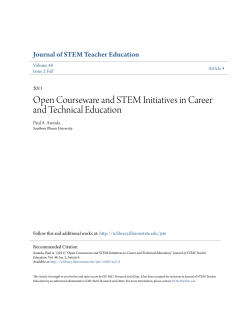 Open Courseware and STEM Initiatives in Career and Technical