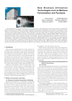 The Newest Biomass Utilization Technology such as Methane