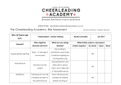 Cheerleading RA - Rivertime Boat Trust