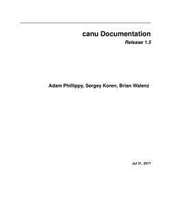 canu Documentation