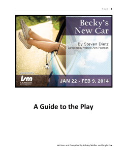 Becky`s New Car Study Guide