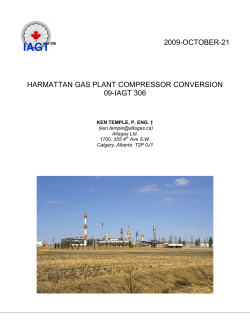 Harmattan Gas Plant Compressor Conversion