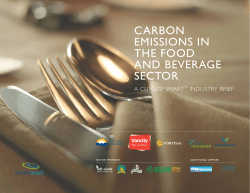 Carbon Emissions in the Food and Beverage Sector