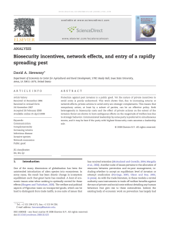Biosecurity incentives, network effects, and entry of a rapidly