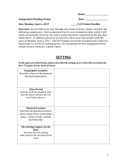Independent Reading Packet