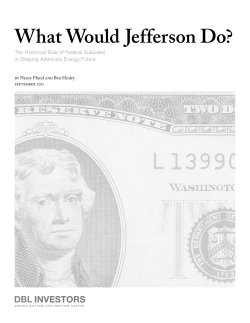 What Would Jefferson Do?