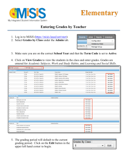 Entering Grades by Teacher