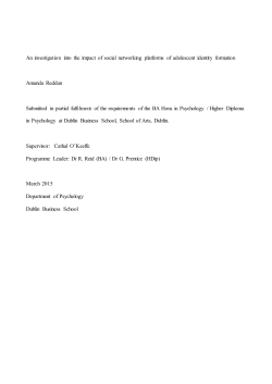 An investigation into the impact of social networking