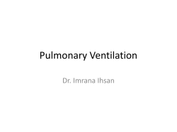 Physio Lect Pulmonary Ventilation By Dr Imrana Associate Prof