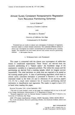 Almost Surely Consistent Nonparametric