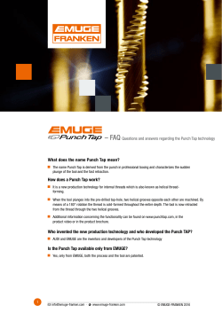 How does a Punch Tap work?