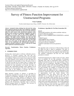 Survey of Fitness Function Improvement for
