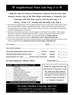 Flats of Annual Bedding Plants