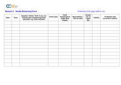 Record 4 Ready to Eat Food on Display Log