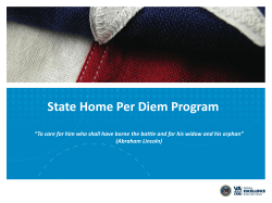SHPD By the Numbers - National Association of State Veterans