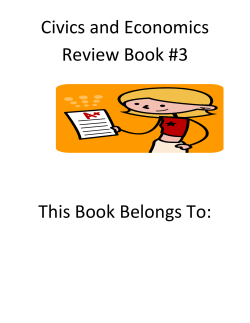 Civics and Economics Review Book #3