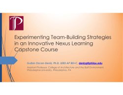 Experimenting Team-Building Strategies in an Innovative Nexus