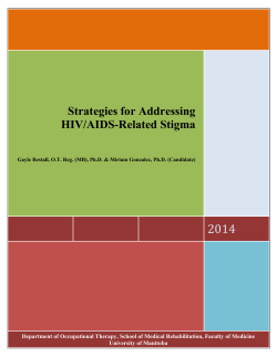 Effective Strategies for Addressing HIV/AIDS Related Stigma: