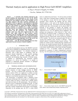 Thermal Analysis and its application to High Power