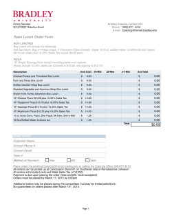 food form.xlsx - FIRST Illinois Robotics