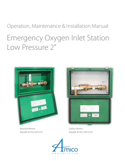 Emergency Oxygen Inlet Station Low Pressure 2