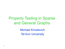 Property Testing in Sparse and General Graphs