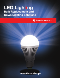 LED Lighting Bulb Replacement and Down