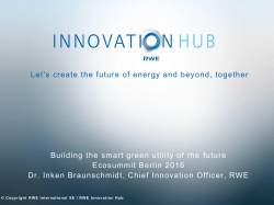 Let`s create the future of energy and beyond